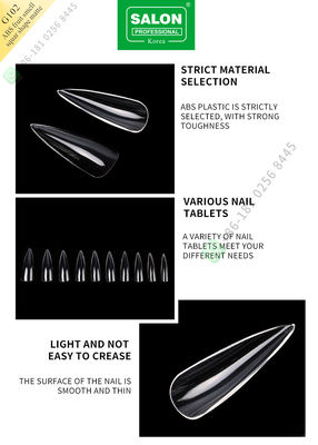 Os ABS frutificam cheiro afiado dão forma pontas dos pregos falsos de Matte Lady French Style Artificial a meias e ao prego falso da tampa completa