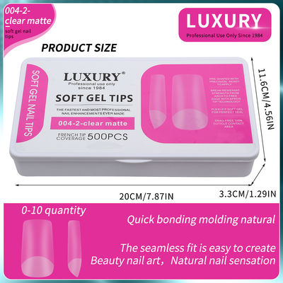Pontos de unhas conjunto de cobertura completa formas quadradas claras fosco unhas foscas para manicure DIY