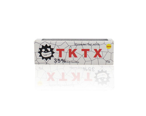 creme de parada de creme Numbing branco do Lidocaine do anestésico do bordo da sobrancelha da dor de 10g TKTX