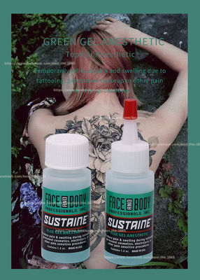 Tatuagem azul verde estável do gel da alergia do gel de Sustaine gel anestésico Numbing original da anti
