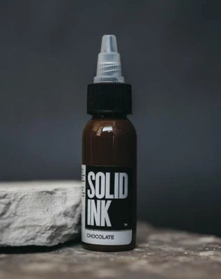 Chocolate permanente de vista natural 30ML do vegetariano da tinta da tatuagem da tinta contínua do pigmento da composição