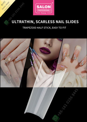 O sorriso dá forma ponta do tratamento de mãos das pontas do prego feito sob encomenda da qualidade de Matte False Nail Tips High à meia para o prego Art Salon