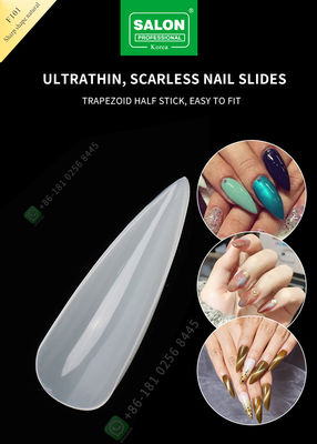pontas afiadas da senhora Artificial Nails Half da forma 500pcs e prego falso da tampa completa