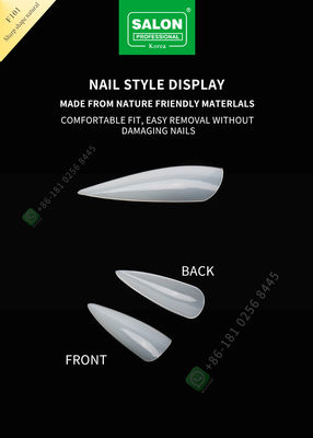 pontas afiadas da senhora Artificial Nails Half da forma 500pcs e prego falso da tampa completa
