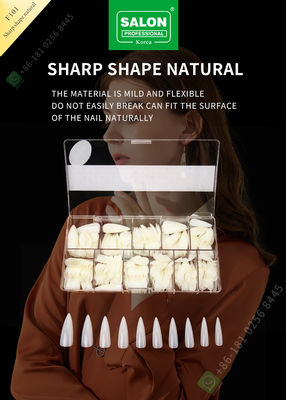 pontas afiadas da senhora Artificial Nails Half da forma 500pcs e prego falso da tampa completa