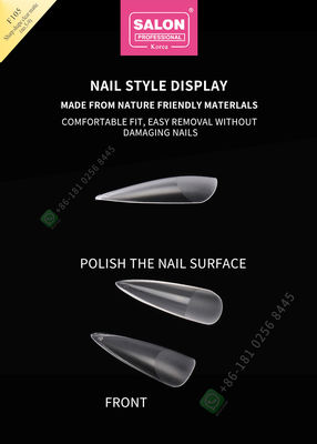 pontas de 500pcs Matte Lady Artificial Half Nail e prego falso da tampa completa