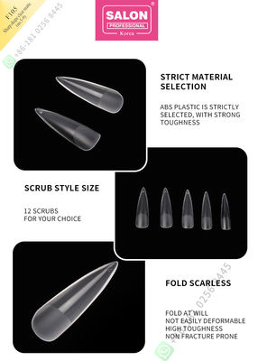 pontas de 500pcs Matte Lady Artificial Half Nail e prego falso da tampa completa