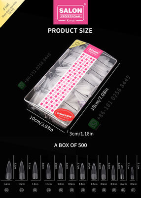 pontas de 500pcs Matte Lady Artificial Half Nail e prego falso da tampa completa