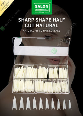 As quedas bruscas dão forma à metade cortaram o prego artificial do estilo francês falso do prego com ABS