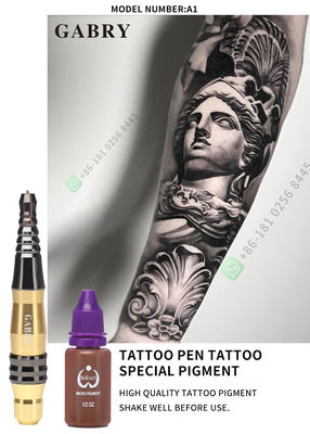 Máquina permanente giratória de alumínio Kit Wireless Tattoo Machine Pen da composição