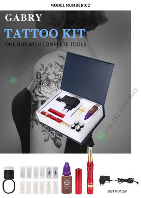 Máquina Kit For Body Permanent Makeup da tatuagem da bateria recarregável