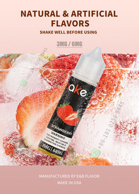 60ml vaporizam o suco E líquido para o cigarro elétrico que vaporiza Juice Smoking Strawberry Flavor