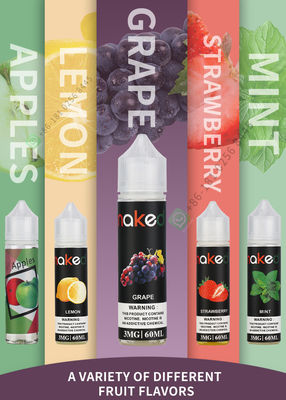 100mL vaporizam o suco E líquido para o sabor natural da uva dos ingredientes do cigarro eletrônico