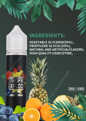 E-cigarro Vaping 30ml líquido 60ml Vape Juice Orange Taste do suco de Vape do E-líquido da nicotina