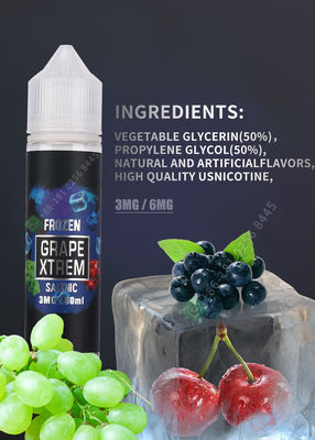 FCC material da nicotina do suco 6mg 11mg 12mg do OEM 2.029OZ Vape
