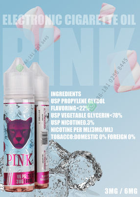 Sabor 12mg Nic Salt Vape Juice do cigarro com vários ingredientes