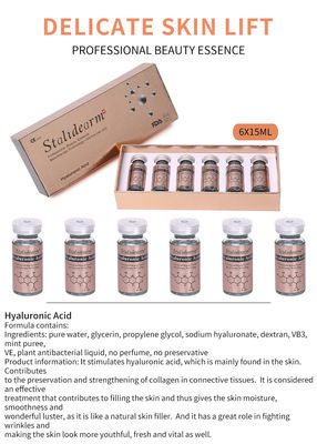 Produto de venda a retalho de cuidados personalizados da pele Ácido hialurónico Esença hidratante Reparação Firming Branqueamento da pele soro OEM/ODM