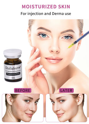 Reforço da pele Ácido hialurónico Microneedle Mesoterapia Sério Antienvelhecimento Branqueador Ampola Sério Injecção de preenchimento dérmico