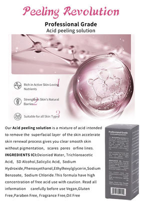 Serum de Esfoliação da Pele de Grau Profissional Produtos de Cuidados da Pele Limpeza Reparação da Pele Revitalize Solução Esfoliação