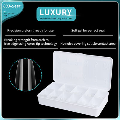 Dicas de unhas de gel macio 500PCS/caixa unhas acrílicas Prensa em unhas para arte de unhas design ferramentas de manicure