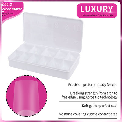 Pontos de unhas conjunto de cobertura completa formas quadradas claras fosco unhas foscas para manicure DIY