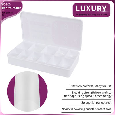 500pcs/caixa Natural Matte Quadrado Unhas Pontos Full Cover Acrílico Unhas Artificiais