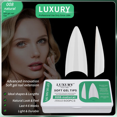 Profissional Nail Art 500PCS unhas falsas de forma afiada com design ultrafinos 11 tamanhos