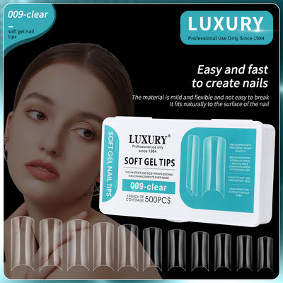 500pcs Long Ballerina Quadrado Forma Prensa Em unhas Meia Cobertura Falsa unhas Para Mulheres