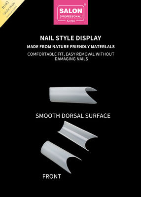 ABS profissional Full Cover Gel de unhas artificiais Prensa quadrada longa em unhas para extensões de unhas perfeitas