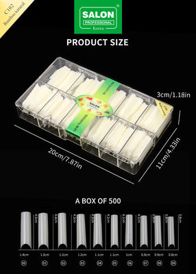 Quadrado Ultra-fina ABS Full Cover Falsa Nail para Salão de Prolongamentos de Unhas Easy DIY Nail Art em casa