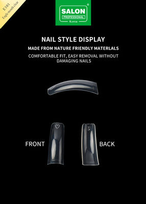 Profissional Nail Full Cover Clear ABS Eagle Mouth Clear em 12 tamanhos Para DIY Manicure Salon