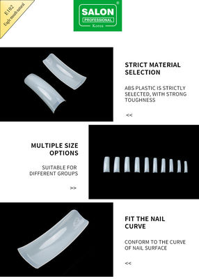 Boca de Águia de Cobertura Completa Gel Natural Suave Falso Desenhos de unhas Artificiais