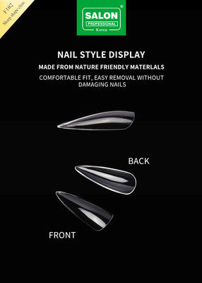 Long Soft Gel Amêndoa em unhas 12 tamanhos forma afiada acrílica pontas de unhas para extensões de unhas
