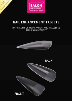 Unhas de amêndoa transparente fosca extra longa Stiletto Unhas falsas de forma afiada Acrílico Dicas de unhas falsas para arte nas unhas