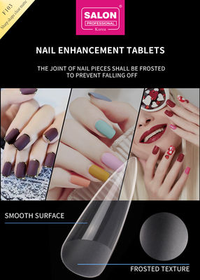 Unhas de amêndoa transparente fosca extra longa Stiletto Unhas falsas de forma afiada Acrílico Dicas de unhas falsas para arte nas unhas