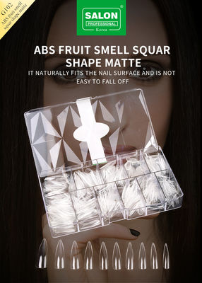Profissional ABS forma afiada unhas falsas Full Clear acrílico Falsa unhas 12 tamanhos para casa DIY
