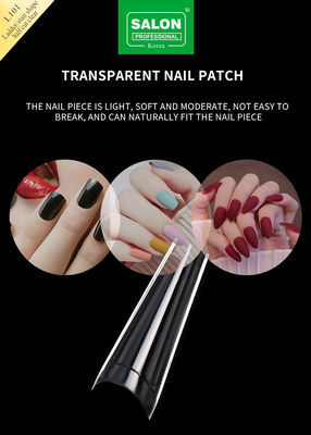 Falsas unhas artificiais ABS clara forma escada Falso unhas artesanais geles macios Prensa nas unhas preço no atacado