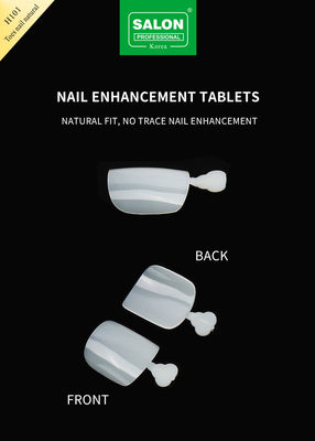 Cor Natural Falsa Toenails Set Full Cover Acrílico Toes Nail Para Salão-Finish Nail Art