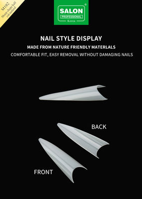 Dicas de unhas de forma afiada 500 PCS Kit de unhas de acrílico natural falso para extensões de unhas
