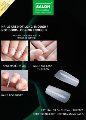 500pcs/Box ABS Salão Profissional Falsa unhas para DIY nail art