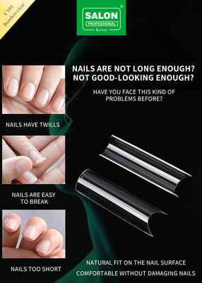 OEM Full Cover Bambú Clear Soft Gel Falsa Designs Propinas Artificiais