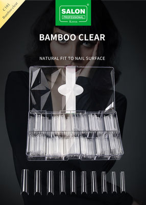 OEM Full Cover Bambú Clear Soft Gel Falsa Designs Propinas Artificiais