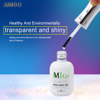 Amigo Gel Polonês de unhas Set UV LED Soak Off Base Brilhante Mate Top Coat Gel Nail Art 18ml