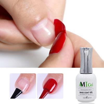 Kit de esmalte de unhas Amigo Gel 18ml Semi-Permanente Soak Off UV / Led Varnish para unhas de salão
