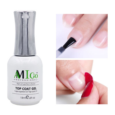 Kit de esmalte de unhas Amigo Gel 18ml Semi-Permanente Soak Off UV / Led Varnish para unhas de salão