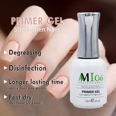 Kit de esmalte de unhas Amigo Gel 18ml Semi-Permanente Soak Off UV / Led Varnish para unhas de salão