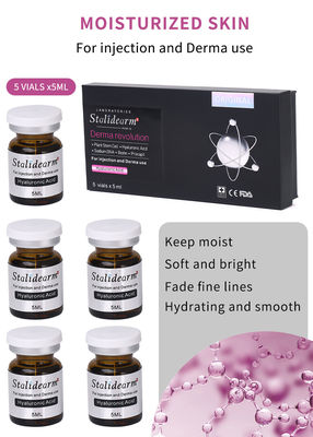 5 ml* 5 frascos para injecção de soro de ácido hialurónico para aclarar e hidratar a pele