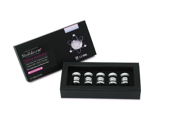 5 ml* 5 frascos para injecção de soro de ácido hialurónico para aclarar e hidratar a pele