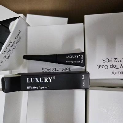 Fornecimento de fábrica Marca privada Camisa superior brilhante DIY UV Gel Polonês de unhas para salão de beleza de unhas