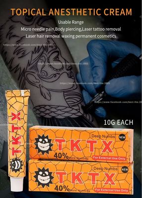 TKTX Creme anestésico para tatuagem sem gordura à base de água com entrega rápida de 3 a 7 dias